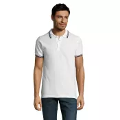Koszulka polo męska bawełniana 200 g/m² Sol's PASADENA Biały/Navy