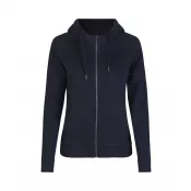 Navy - Bluza damska z kapturem ID CORE/zip 0639 300 g/m²