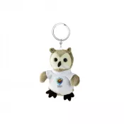 jasnobrązowy - Pluszowa sowa, brelok | Cleverly