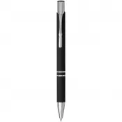 Czarny - Miękki w dotyku długopis automatyczny Moneta