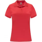 Czerwony - Damska sportowa koszulka polo z poliestru 150 g/m² ROLY MONZHA WOMAN 0410