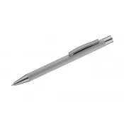szary - Długopis aluminiowy z gumowaną powierzchnią GOMA
