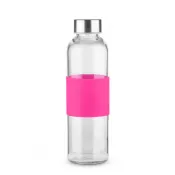 różowy - Butelka szklana GLASSI 520 ml