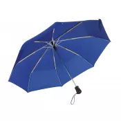 niebieski - Parasol automatyczny BORA składany "na trzy" ⌀ 97 cm
