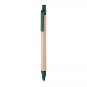 zielony - Długopis z papieru z recyklingu Tori 