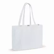 biały - Torba z bawełny z recyklingu z dnem 140g/m² 49x14x37cm