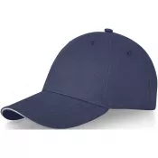 Granatowy - 6-panelowa czapka baseballowa Darton
