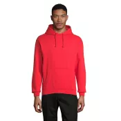 Bluza unisex z kapturem 280 g/m² Sol's CONDOR Bright Rojo