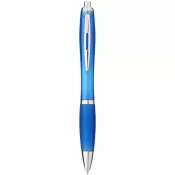Błękitny - Długopis z kolorowym korpusem i uchwytem Nash