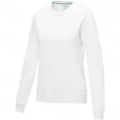 Biały - Damska organiczna bluza Jasper wykonana z GRS z recyclingu i posiadająca certyfikat GOTS