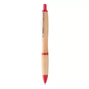czerwony - Coldery długopis bambusowy