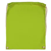 Lime - Plecak bawełniany na sznurkach Jassz 140 g/m², 38 x 42 cm