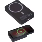 Power bank magnetyczny z ABS z recyklingu 10000 mAh DONNA
