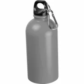 szary - Stalowa butelka NEW YORK 500 ml