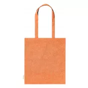 pomarańcz - Torba z bawełny z recyklingu 140 g/m² Rassel