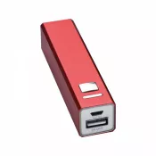 czerwony - Power bank 2200 mAh OLEG
