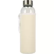 biały - Butelka szklana KLAGENFURT 500 ml