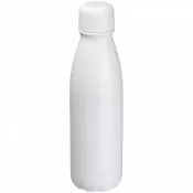 biały - Butelka metalowa 600 ml