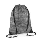 Arctic Camo - Reklamowy plecak na sznurkach  poliestrowy BagBase BG10, 34 x 45 cm