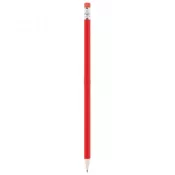 Czerwony - Ołówek reklamowy z gumką