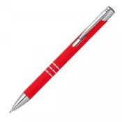czerwony - Długopis metalowy półżelowy DUNMORE