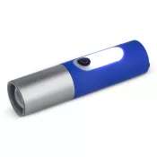 niebieski - Akumulatorowa latarka LED 10W z funkcją zoom 300lm