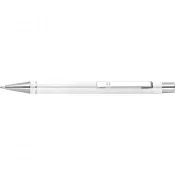 biały - Metalowy długopis Almeira