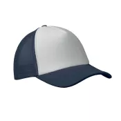 Czapka trucker 5-panelowa 150 g/m² BUBBLE Biały/Ciemnoniebieski