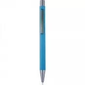 błękitny - Długopis metalowy z lustrzanym grawerem