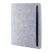 szary - Refelt Meet A4 Teczka na dokumenty z filcu RPET