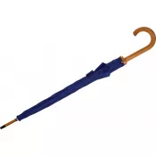 niebieski - Parasol automatyczny drewniany Ø105 cm NANCY
