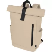 Oatmeal - Byron plecak na laptopa 15,6 cala z tworzywa RPET z certyfikatem GRS z zawijanym zamknięciem, 18 l