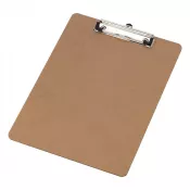 brązowy - Podkładka z klipsem do pisania clipboard