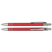 czerwony - Długopis metalowy Bond