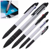 szary - Długopis plastikowy 3w1 BOGOTA