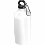 biały - Stalowa butelka NEW YORK 500 ml