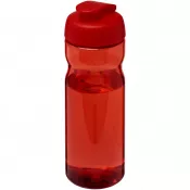 Czerwony-Czerwony - Bidon H2O Eco o pojemności 650 ml z wieczkiem zaciskowym