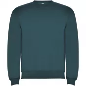 Jeziorny niebieski - Ulan bluza unisex z zamkiem błyskawicznym na całej długości