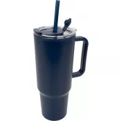 light grey - Kubek termiczny z tworzywa XXL 1,2 litra