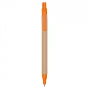 pomarańczowy - Długopis z kartonu z recyklingu | Nicholas