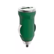 zielony - Hikal ładowarka samochodowa USB