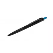 niebieski - Długopis metalowy z powłoką soft touch i lustrzanym grawerem PAUL