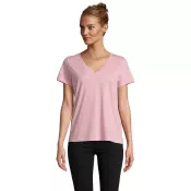 Koszulka damska V-neck Sol's REGENT V WOMEN Cukierowy Róż
