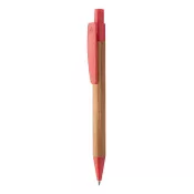 czerwony - Boothic długopis bambusowy