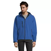 Softshell męski z kapturem 340 g/m² Sol's REPLAY MEN Niebieski