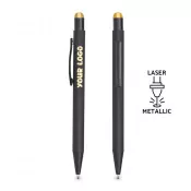 Złoty - Długopis aluminiowy TOUCHY