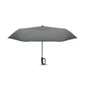 Parasol składany wiatroodporny 21" z RPET UMKRAB Szary