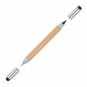 beżowy - 2 w 1 długopis i ołówek