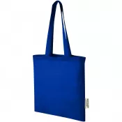 Błękit królewski - Madras torba na zakupy z bawełny z recyklingu o gramaturze 140 g/m2 i pojemności 7 l