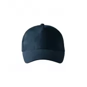 Granatowy - Reklamowa czapka z daszkiem 5 panelowa Malfini 5P 307